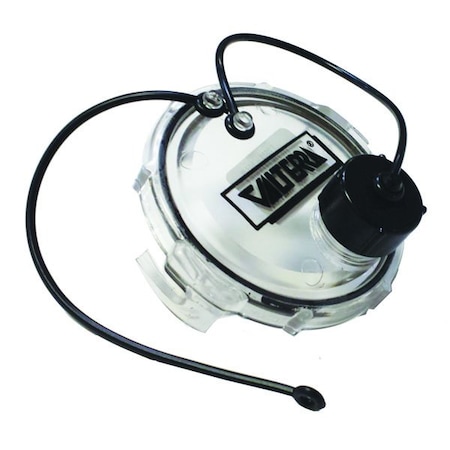 Valterra WASTE VALVE CLEAR CAP, 3IN, 3/4IN GHT WITH CAP, CARDED T1020-1CLRVP